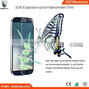 2016 New arrival Soft Explosive-proof Nanometer Film for Samsung Mobile Phone Screen Protector