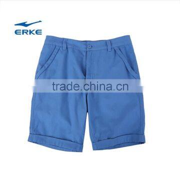 ERKE 2015 summer mens plain colorful full cotton shorts basic comfotable casual shorts pants for man Wholesale/OEM