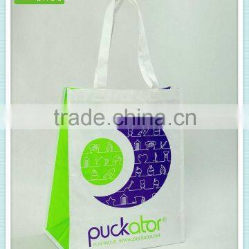 non woven laminated shopping bag with gusset in different color.