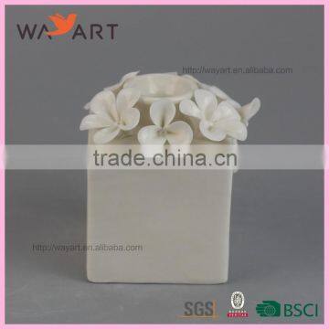 Fashion White Ceramic Flower Fragrance Diffuser For Sale