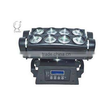 professional show lighting 8pcs*10w RGBW 4in1 led moving head beam spider light for nightclub/party