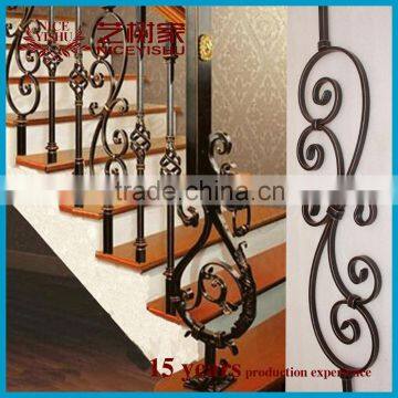 wrought metal stair railing design / modern wrought iron handrails