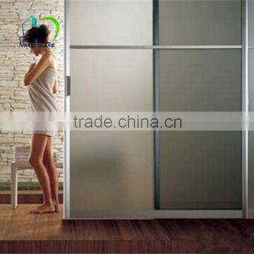 frosted tempered glass bathroom shower door