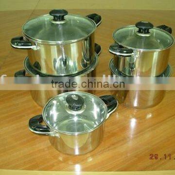 10pcs stainless steel casserole