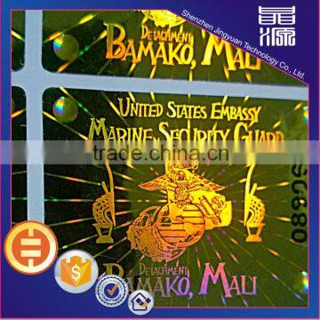 Invisible ink printing authenticity hologram sticker cheap labels