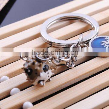 METAL ANIMAL HEDGEHOG KEYCHAIN