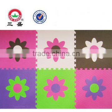 ISO9001 approved factory floor flower design soft mat