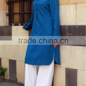 OEM Service China Factory Custom Made Wholesale Muslim Women Clothing Tunic Tops photo-4