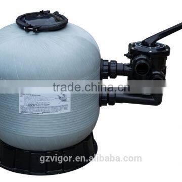 Factory 2016 excellent quality fiberglass swimming pool side mount sand filter, pool water treatment equipment