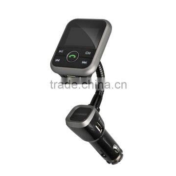 Car Bluetooth FM transmitter with USB charger 5V 2A for mobile phone