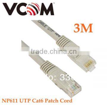 Vcom high quality 3m cat6 utp patch cables with factory price