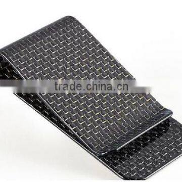 Gold/Silver/Blue/Red/Black carbon fiber money clip carbon fiber gift