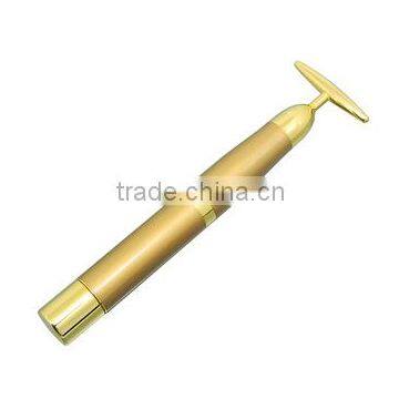 New Arrival Energy 24K Gold Beauty Bar Pulse Firming Massager Facial Roller Massage Lady Beauty Face Body Care MR002G_255