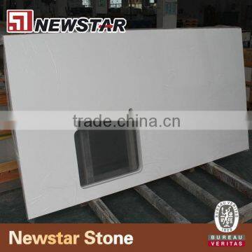 Newstar white quartz countertops,quartz island top