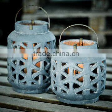 H307 rustic candle lanterns garden accessories 2016