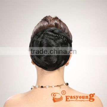 hair bun synthetic hair , fake briads chignon hair pieces