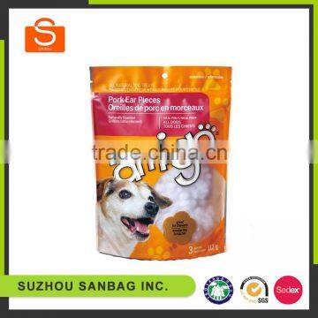 Custom printed pet food packaging bag for dog