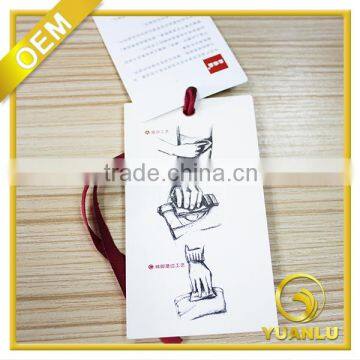 Hot Sales garment hang tags jeans paper hang tag