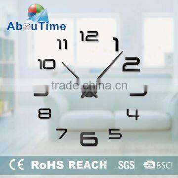DIY 3D Acrylic Mute Heart Shaped Wall Clock Acrylic Wall Clock photo-3