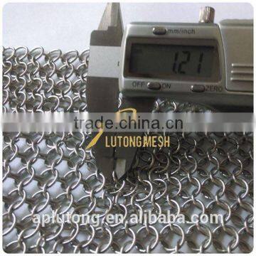 Architectural design metal chain ring mesh for modern house decoration