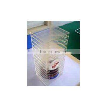 lucite CD rack holder display