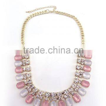 Fashion candy color white acrylic necklace
