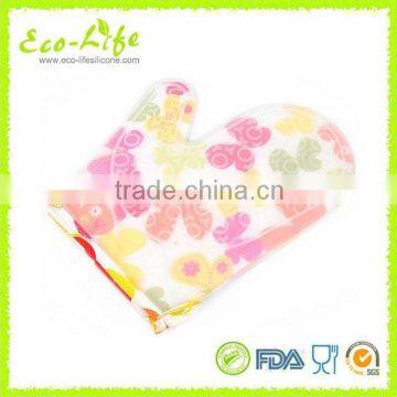 Hot Selling 100% Food Grade Silicone Mitts With Cotton Inside, Oven BBQ Mitts photo-4