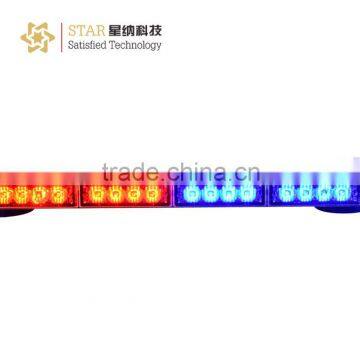 Vehicles top roof magnetic warning LED light bar red blue amber emergency strobe LED light bar