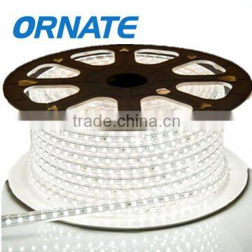 High Voltage Flexible White 120LEDs Light Strips AC220V 4W/M IP67 SMD3014