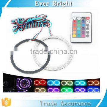 Changeable Colorful RGB LED Car Halo Rings Lights With 24 Key Remote Control LED Angel Car Light led angel eye rings