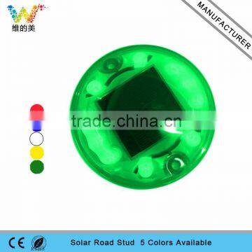 Pathway underground green light cat eye solar flashing light reflective road stud