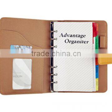 2015 new leather portfolio organizer planner