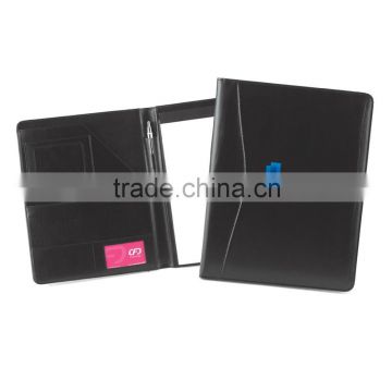 High range black leather portfolio, file folder, business organizer