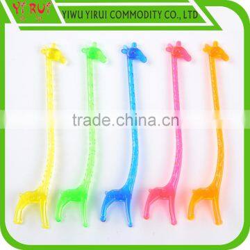 Fancy Giraffe Shape Plastic Stirrers for Coffee photo-2