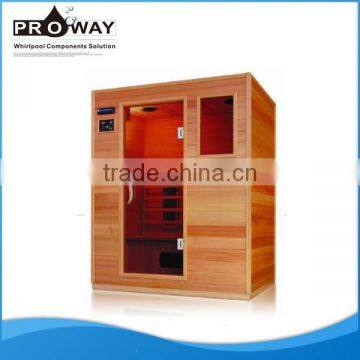 Home Used Glass Door Design Wooden Cabin Box Personal Steam Sauna