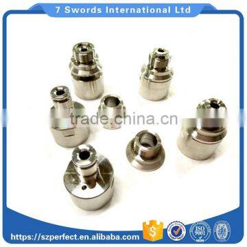 stainless steel precision CNC volume knob/CNC turning parts in lathe machine