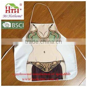 Factory Direct Sale Funny Colorful Sublimation Printing Polyester Naked Sexy Audlt Cooking Apron Patterns photo-2