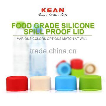 Heat proof food grads silicone juice bottle lid