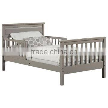 Grey Color Unique Cheap Price Baby Relax Oine Wood Toddler Bed