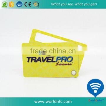 Promotion Plastic Baggage Tag Travel Tag with Transparent String