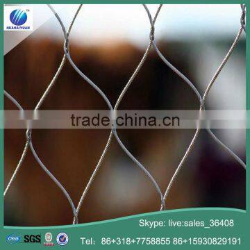 Handmade woven zoo mesh steel cable wire rope netting price manufacturer