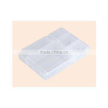 new design square shape medicine box/ pill box with five partition