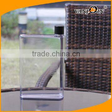 A5 Memobottle Notebook Shaped Flat Portable Plastic Water Bottle for Travelling photo-2