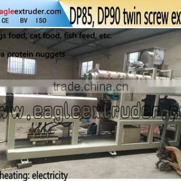 Jinan Eagle various kibble pet cat food and dog food pellet twin screw extruder machine