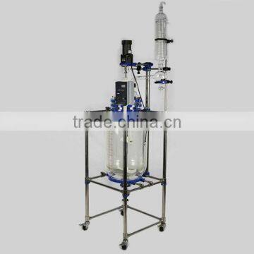 S-50L explosion-proof laboratory cylindrical double layer chemical glass reactor price