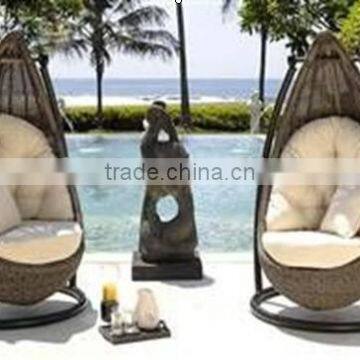 Внешняя садовая мебель: витиковый качельный стул photo-2