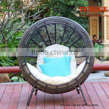 TG15-0265 New season large rattan furniture circle shaped beds