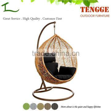 TG15-0143 2015 Wicker hanging furniture outdoor egg chairs