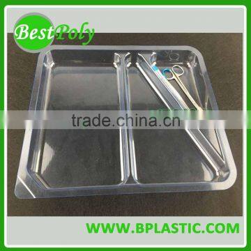 Disposable thermoform tray medical plastic PETG can custom