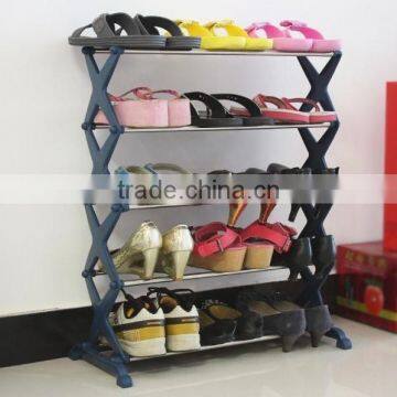 4 Tier stackable Shoe Rack Shelf Stand Tower Storage Organizers